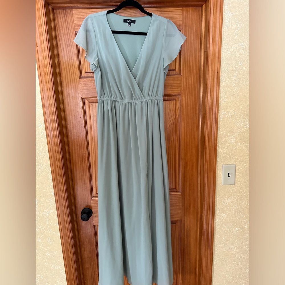 Lulus Sage Green Maxi Dress